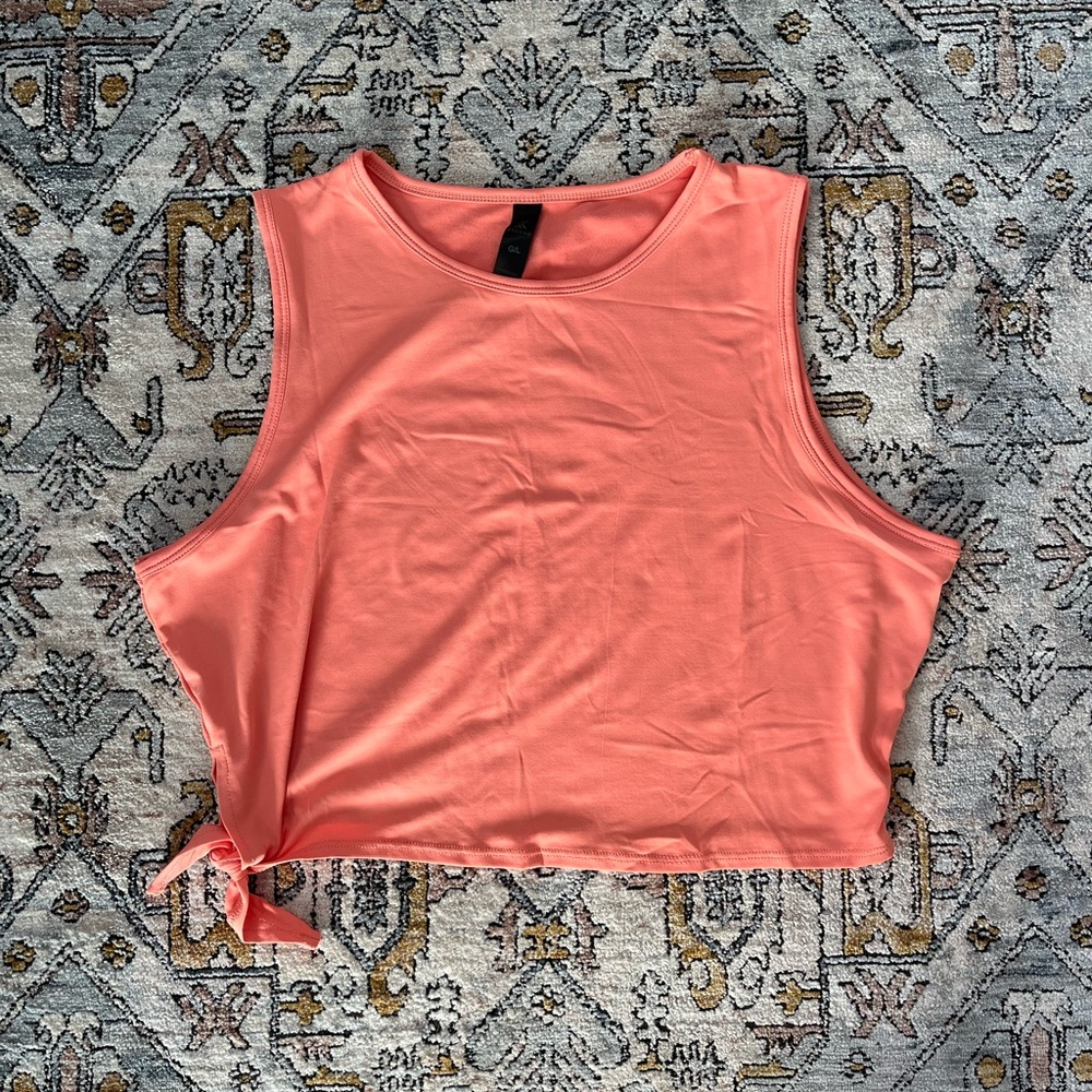 Kyodan Tie Crop Workout Tank Top